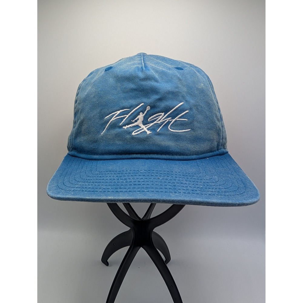 Jordan Flight Pro Cap Washed Blue Jumpman Adjustable Hat FV5300-457 Mens ML